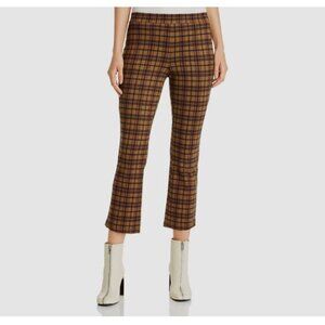 Anthropologie | Sanctuary Carnaby‎ Crop Flare Pants | Brown Plaid | Small